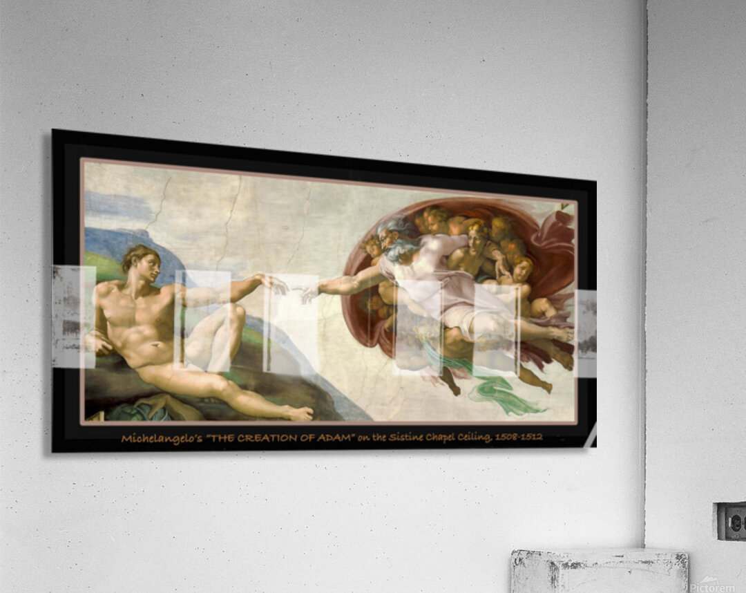 Michelangelo THE CREATION OF ADAM Sistine Chapel Acrylic Print