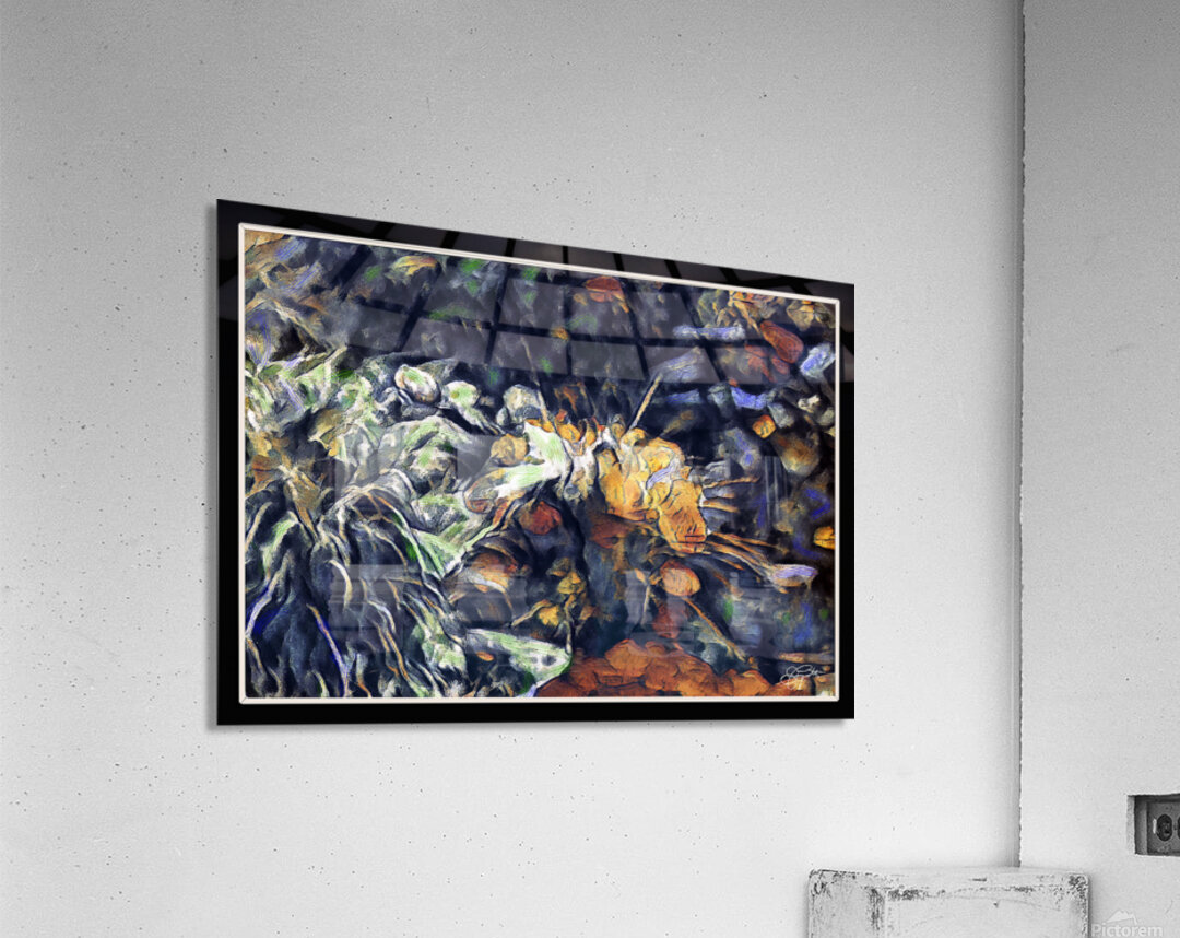 POND REFLECTIONS Abstract Acrylic Print