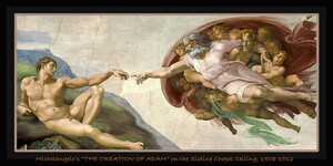 Michelangelo THE CREATION OF ADAM Sistine Chapel