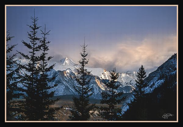 A WINTER SCENE IN THE ROCKIES by Jerre Paquette