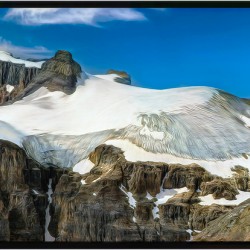 MELTING GLACIER NEAR BANFF impressionist