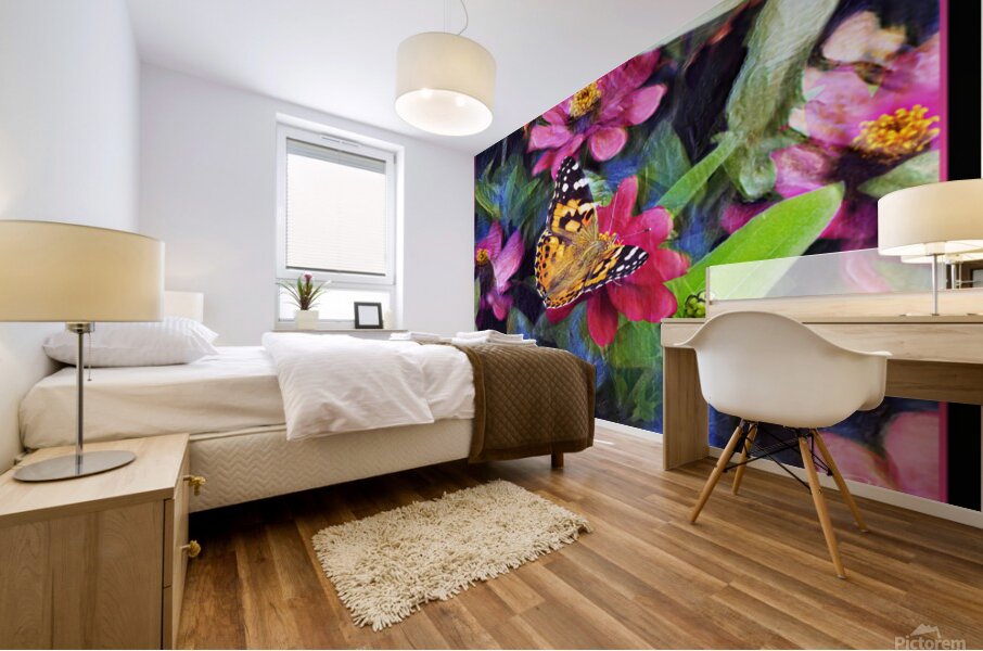 PAINTED LADY BUTTERFLY Mural print