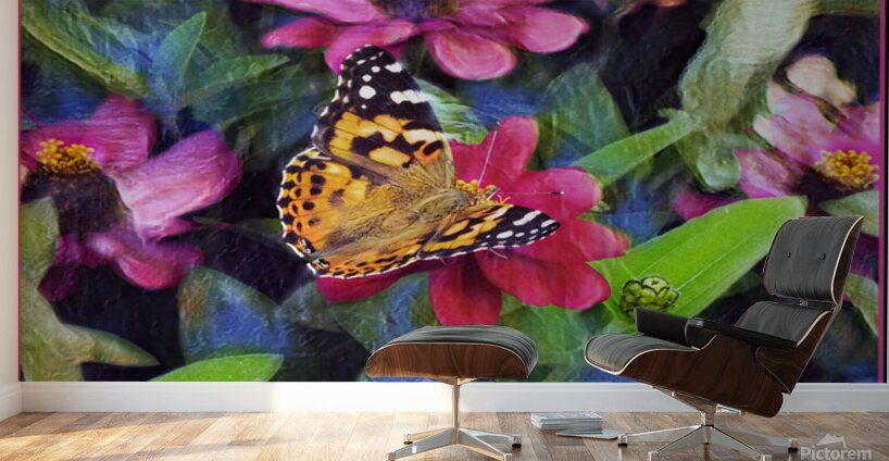 PAINTED LADY BUTTERFLY Wall Murals