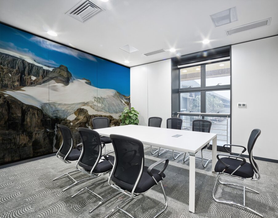 MELTING GLACIER NEAR BANFF impressionist Wall Printing