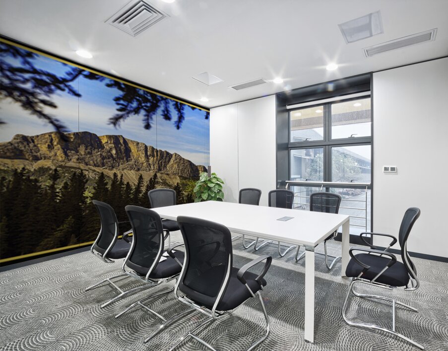 YAMNUSKA MOUNTAIN NEAR BANFF DRIVE BY Wall Printing