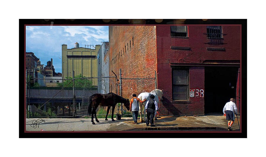 BACKSIDE OF NEW YORK Picture Frame print