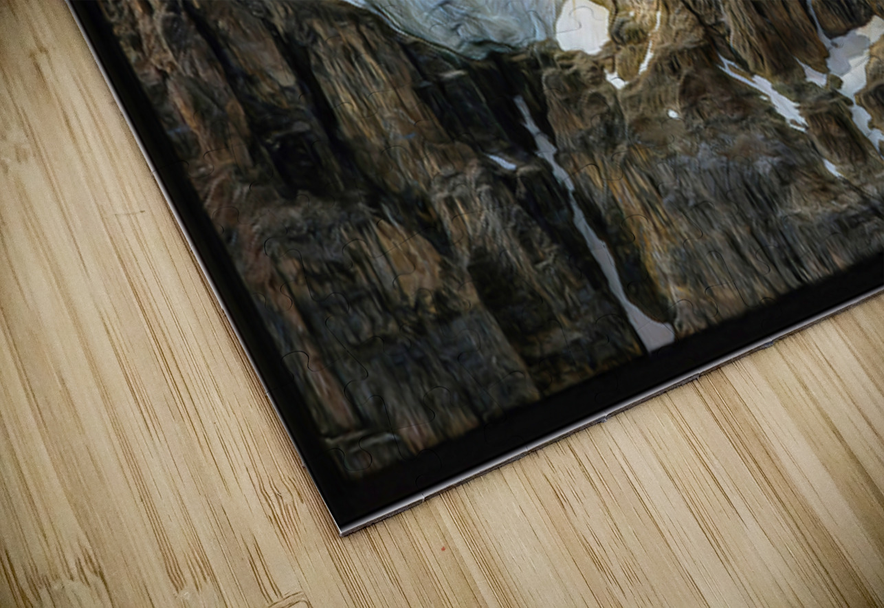 MELTING GLACIER NEAR BANFF impressionist Jerre Paquette Puzzle