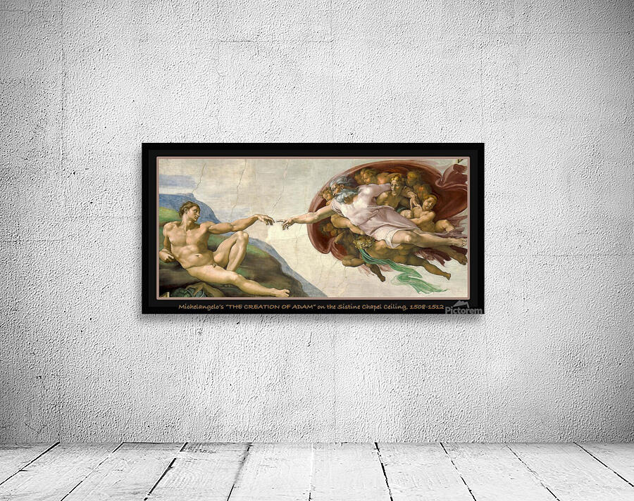 Michelangelo THE CREATION OF ADAM Sistine Chapel Wall Preview