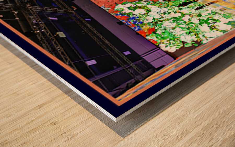 VAN GOGH FLOWERS EXHIBIT Wood print